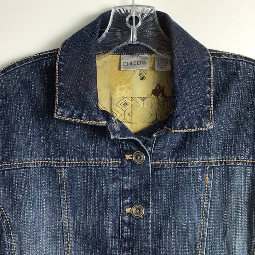 CHICOS Blue Levi Jacket